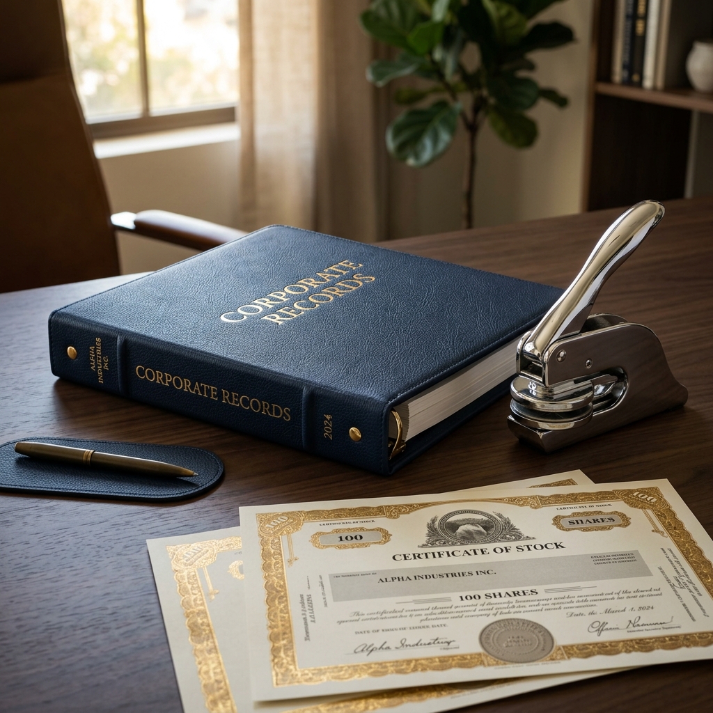 Premium Corporate Records Binder and Seal